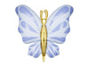 BLUE BUTTERFLY FOIL BALLOON