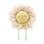 LIGHT BEIGE FLOWER WALKING FOIL BALLOON