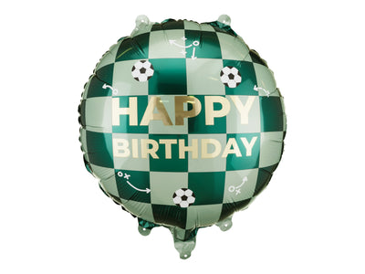 HAPPY BIRTHDAY FOOTBALL FOIL BALLOON