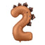 DINOSAUR NUMBER 2 FOIL BALLOON