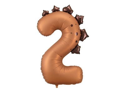 DINOSAUR NUMBER 2 FOIL BALLOON