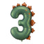 DINOSAUR NUMBER 3 FOIL BALLOON