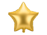 GOLD STAR 18" MATTE FOIL BALLOON