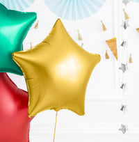 GOLD STAR 18" MATTE FOIL BALLOON