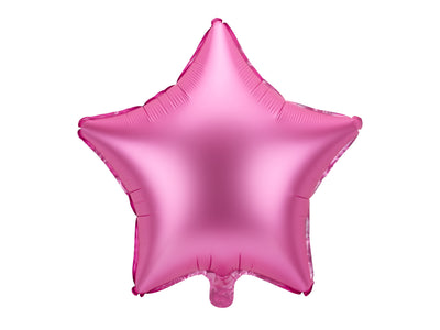 FUCHSIA STAR 18" MATTE FOIL BALLOON
