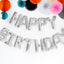 SILVER HAPPY BIRTHDAY BALLOON
