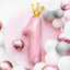 GOLD CROWN NUMBER 1 PASTEL PINK FOIL BALLOON