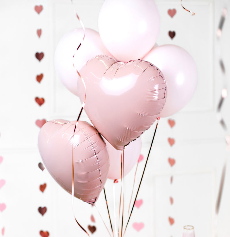 LIGHT PINK 18" HEART FOIL BALLOON