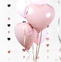 LIGHT PINK 18" HEART FOIL BALLOON