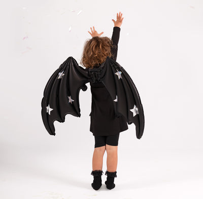 BAT MATTE BLACK WINGS FOIL BALLOON