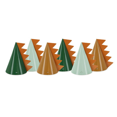 DINOSAUR PARTY HATS [SET OF 6]