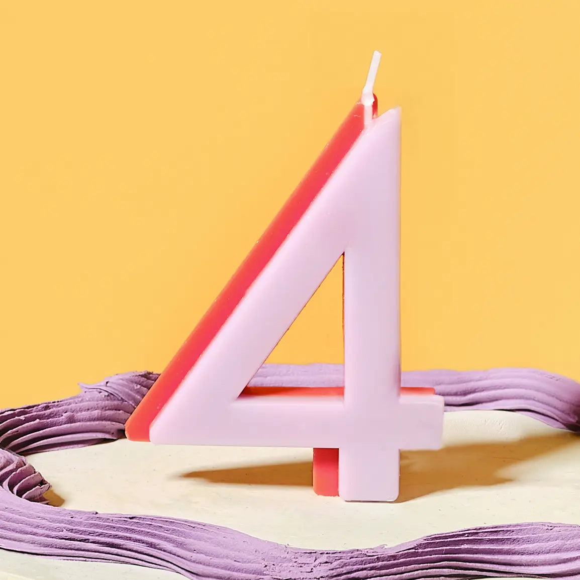 TWO COLOR NUMBER CANDLE