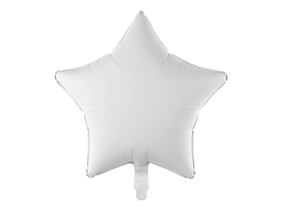 WHITE MATTE 18" FOIL BALLOON