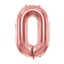 LARGE NUMBER ROSEGOLD FOIL BALLOON
