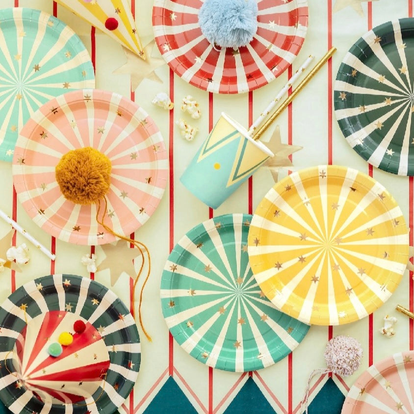 CIRCUS STRIPES PLATES [SET OF 6]