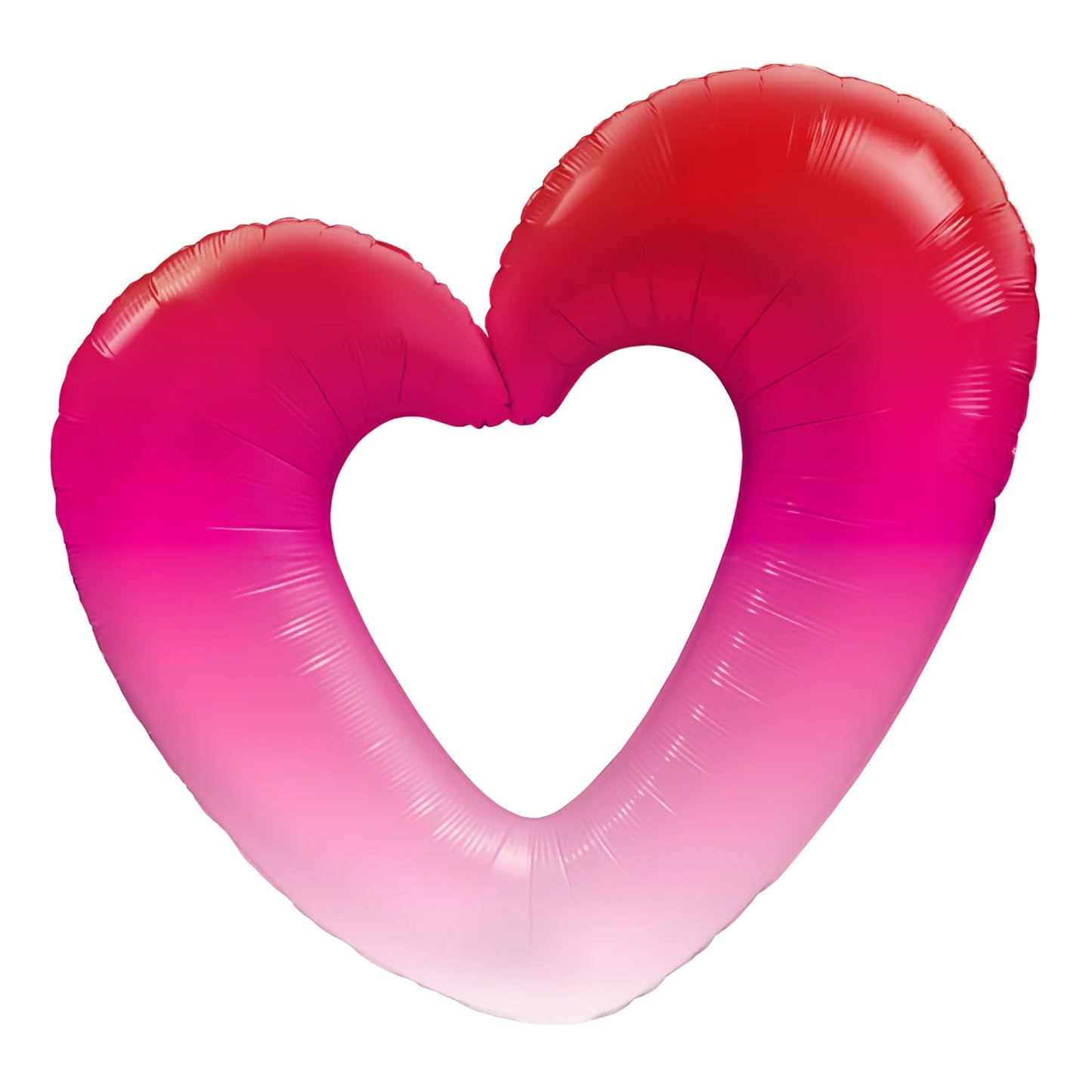 LARGE PINK OMBRE HEART BALLOON