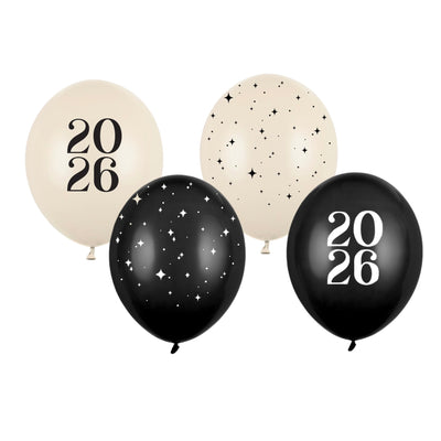 NEW YEAR 2026 LATEX BALLOONS [4 PCS]