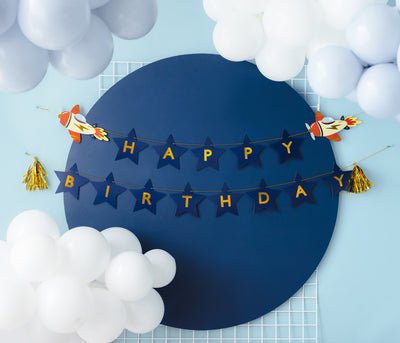 AIRPLANES HAPPY BIRTHDAY BANNER