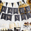 BLACK AND GOLD HAPPY NEW YEAR BANNER