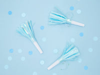 SKY BLUE PARTY BLOWERS [SET OF 6]