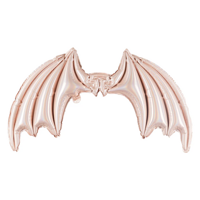 PINK HOLOGRAPHIC BAT WINGS FOIL BALLOON