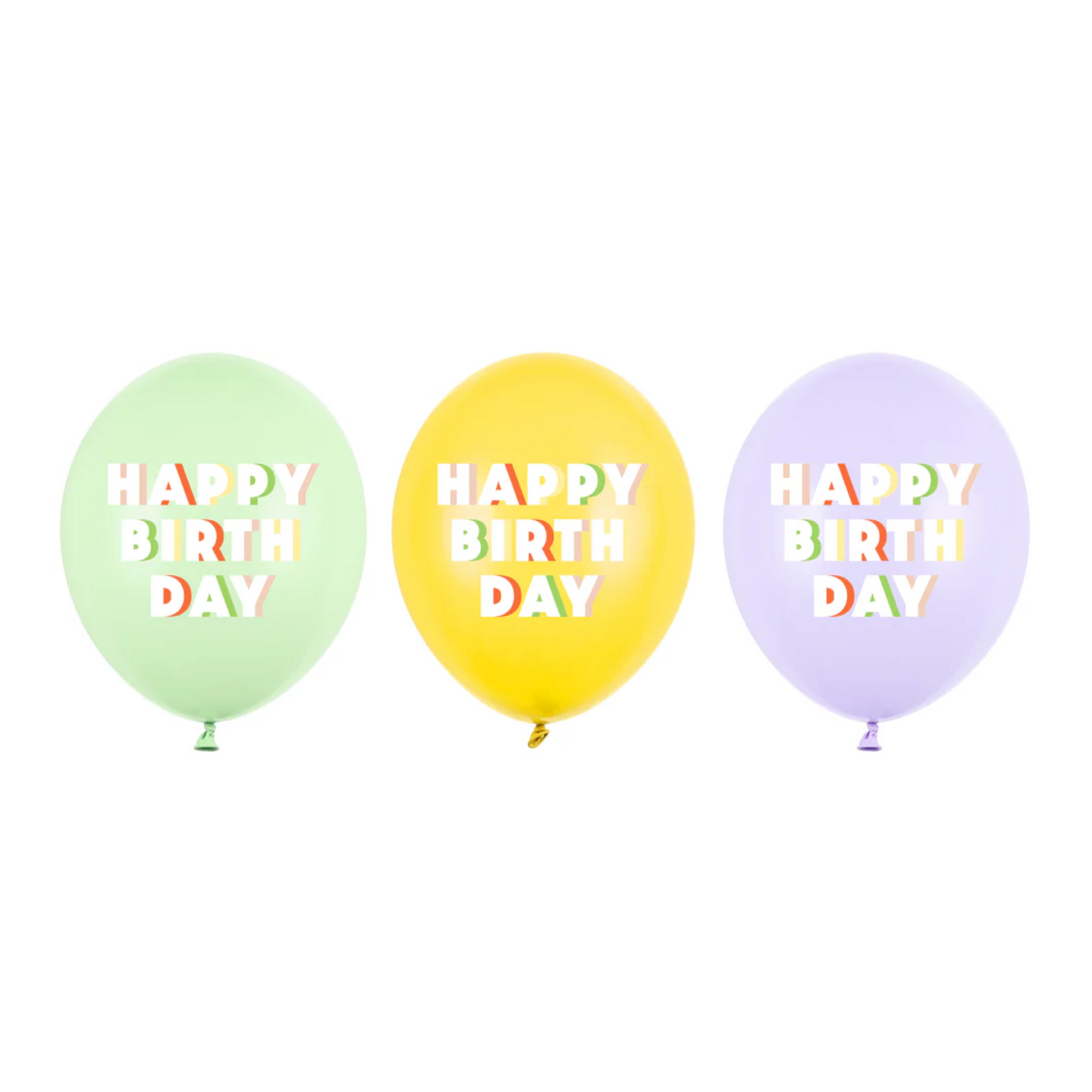 HAPPY BIRTHDAY LATEX BALLOONS [5 PCS]