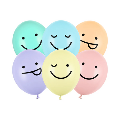 FACES MIX BALLOONS [6 PCS]