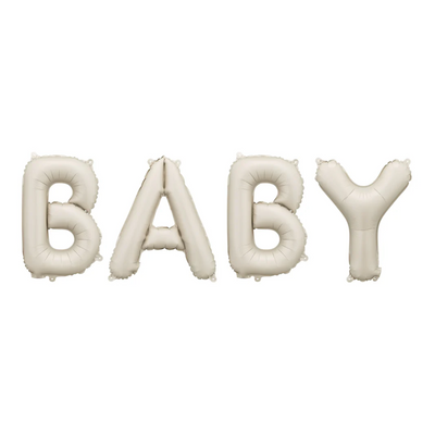 BEIGE BABY FOIL BALLOON