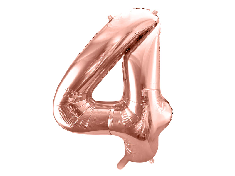 LARGE NUMBER ROSEGOLD FOIL BALLOON