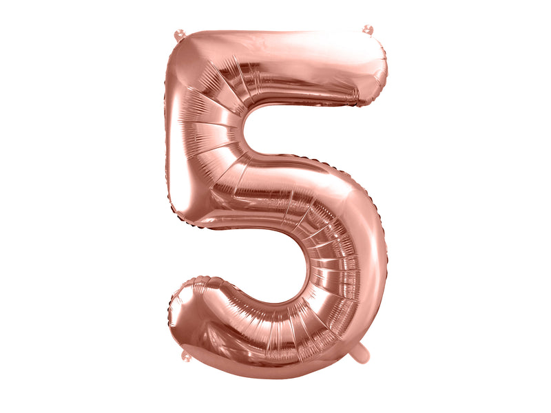 LARGE NUMBER ROSEGOLD FOIL BALLOON