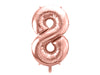 LARGE NUMBER ROSEGOLD FOIL BALLOON