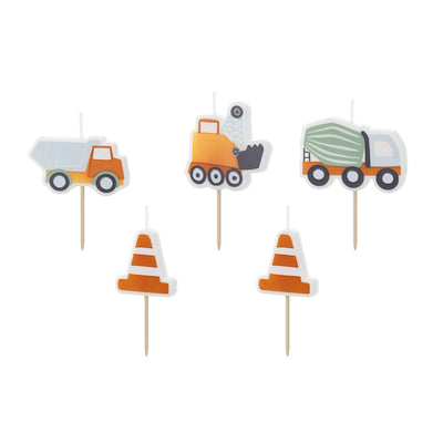 CONSTRUCTION CANDLES [SET OF 5]