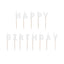 HAPPY BIRTHDAY WHITE CANDLES