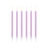 LIGHT LILAC BIRTHDAY CANDLES