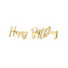 GOLD HAPPY BIRTHDAY BANNER