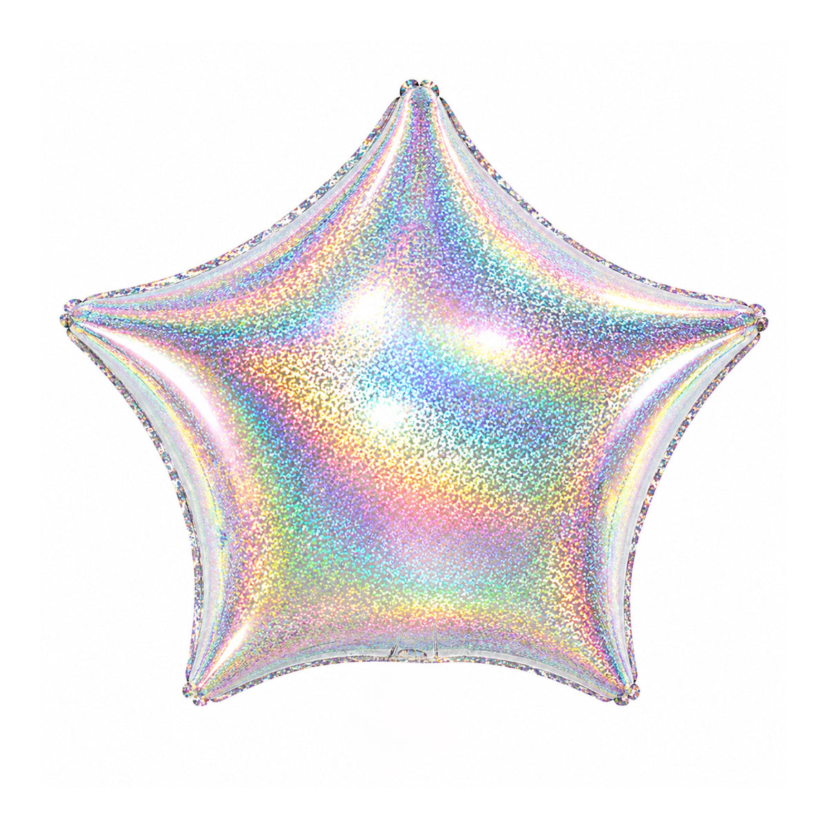 IRIDESCENT SILVER 18" FOIL STAR BALLOON