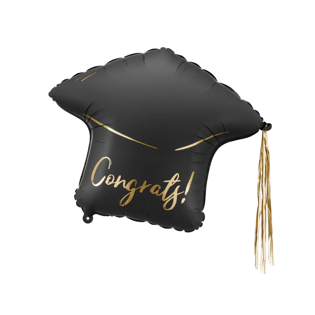 CONGRATS GRADUATION CAP FOIL BALLOON