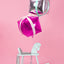HOT PINK CUBE FOIL BALLOON