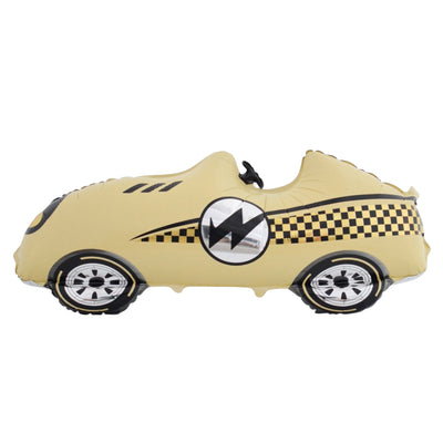 PASTEL YELLOW RETRO RACE CAR