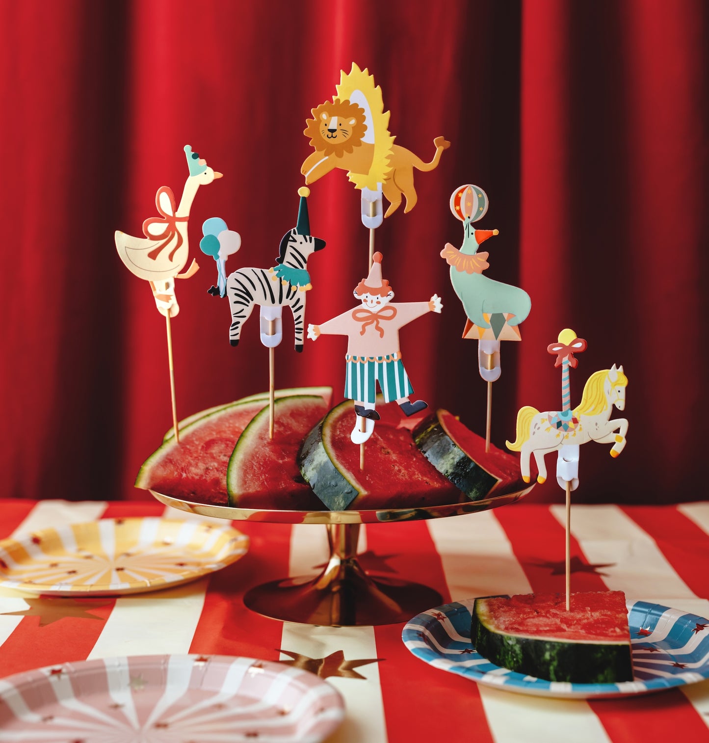 ANIMAL CIRCUS PARADE TOPPERS [SET OF 6]