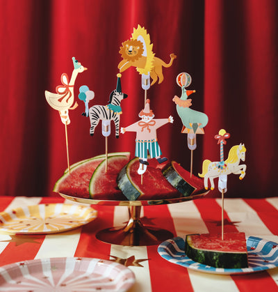 ANIMAL CIRCUS PARADE TOPPERS [SET OF 6]