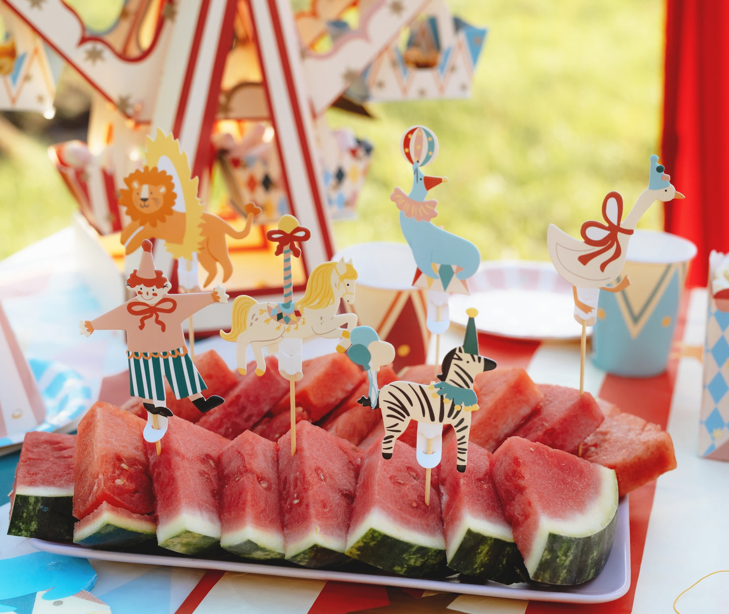 ANIMAL CIRCUS PARADE TOPPERS [SET OF 6]