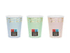 PASTEL COQUETTE BOW CUPS [SET OF 6]