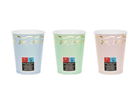 PASTEL COQUETTE BOW CUPS [SET OF 6]