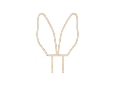 WOODEN BUNNY CAKE TOPPER