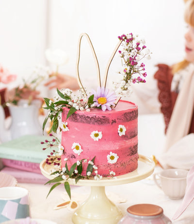 WOODEN BUNNY CAKE TOPPER