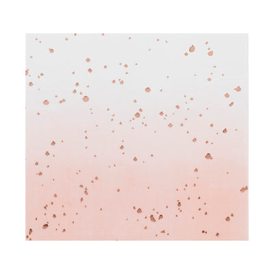 OMBRE ROSE GOLD NAPKINS [PACK OF 16]