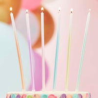 TALL OMBRE CAKE CANDLES [SET OF 12]