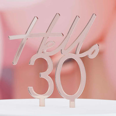 30th BIRTHDAY CAKE TOPPER