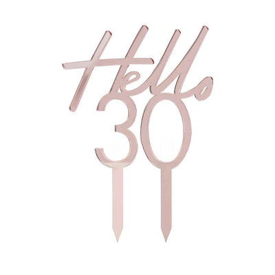30th BIRTHDAY CAKE TOPPER